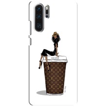 Чехлы Луи Витон для Huawei P30 Pro (AlphaPrint - LOUIS VUITTON) (кофе LOUIS VUITTON)