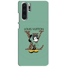 Чехлы Луи Витон для Huawei P30 Pro (AlphaPrint - LOUIS VUITTON) (Микки Маус LV)