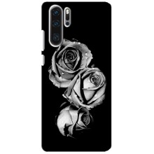 Чохол з картинкою (Стильні) Huawei P30 Pro - (AlphaPrint) – Чорна троянда