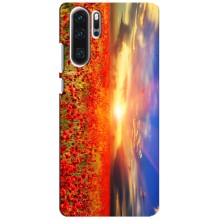 Чохол з картинкою (Стильні) Huawei P30 Pro - (AlphaPrint) – Поле тюльпанів