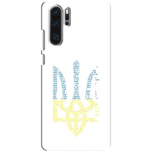 Чехлы для Huawei P30 Pro  Укр. Символика (AlphaPrint) (Герб из букв)