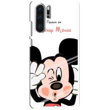 Эксклюзивный чехол для Huawei P30 Pro (AlphaPrint - Мультяшные) (Маус Микки)