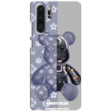 Крутые Чехлы Луи Виттон для Huawei P30 Pro (AlphaPrint) (Робот Мишка)