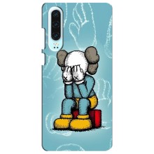 Чехлы для Huawei P30 - Bearbrick Louis Vuitton (PREMIUMPrint) (Плач Bearbrick)