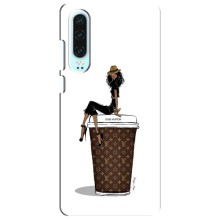 Чохли Луі Вітон для Huawei P30 (AlphaPrint - LOUIS VUITTON) (кава LOUIS VUITTON)