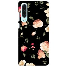 Чехлы с Цветами для Huawei P30 (VPrint) (Розочки)