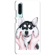 Чохол з Хаскі Huawei P30 - (AlphaPrint) (Хаскі улибака)