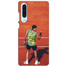 Чехлы с принтом Спортивная тематика для Huawei P30 (Алькарас Теннисист)