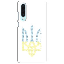 Чохли для Huawei P30 Укр. Символіка (AlphaPrint) (Герб з букв)