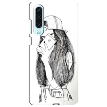 Чехол с печатью для Huawei P30 - (Мода) (AlphaPrint) – Фото девочки