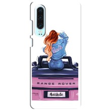 Чехол с печатью для Huawei P30 - (Мода) (AlphaPrint) – На машине