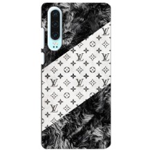 Чохол Стиль Louis Vuitton на Huawei P30 (LV на білому)