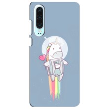 Чохол Unicorn на Huawei P30 (Єдинорог космонавт)