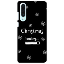 Рождественские, Праздничные Чехлы для Хуавей П30 (Christmas loading)