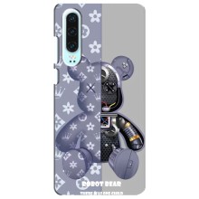 Силіконовий чохол для Huawei P30 – Ведмідь Louis Vuitton