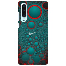 Силиконовый Чехол на Huawei P30 с картинкой Nike (Найк зеленый)