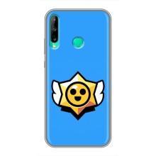 Бампер (ТПУ) с принтом Brawl Stars на Хуавей П40 Лайт е – Значок