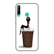 Чехлы Луи Витон для Huawei P40 Lite e (AlphaPrint - LOUIS VUITTON) (кофе LOUIS VUITTON)