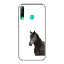 Чехлы с Лошадью дляHuawei P40 Lite e (VPrint) (Черный Конь)