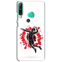 Чехлы с принтом Спортивная тематика для Huawei P40 Lite e – Волейболист