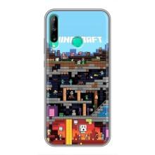 Чохол Майнкрафт на Huawei P40 Lite e (AlphaPrint) Minecraft (фон Minecraft)