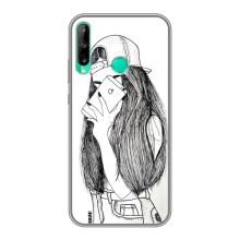 Чохол з друком для Huawei P40 Lite e - (Мода) (AlphaPrint) (Фото дівчини)