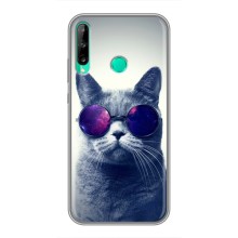 Чехол с принтом для Huawei P40 Lite e (AlphaPrint) Модные коты – Стильный кот