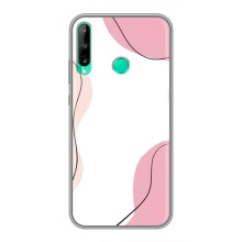 Чехол цветочный дизайн для Huawei P40 Lite e – Розовый фон