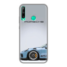 Чохол з авто Порше для Huawei P40 Lite e – Блакитний Порше