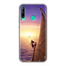 Чехол с мультфильмом Моана Huawei P40 Lite e (Моана в море)