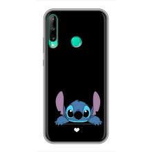 Чехол с принтом Стич на Huawei P40 Lite e – Стич на черном