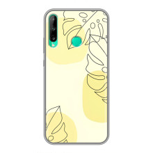 Силиконовый чехол с принтом в цветах на Huawei P40 Lite e