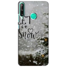 Новорічні, Святкові Чохли для Huawei P40 Lite e - 2024 год – Let it snow