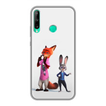 Силіконовий чохол з принтом Зоотрополіс для Huawei P40 Lite e – Джуді і Нік