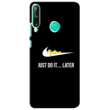 Силиконовый Чехол на Huawei P40 Lite e с картинкой Nike (Later)