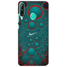 Силиконовый Чехол на Huawei P40 Lite e с картинкой Nike (Найк зеленый)
