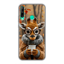 Друкований чохол 'Звірята з кавою' для Huawei P40 Lite e – Жираф з кавою