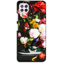 Брендновые Чехлы для Huawei P40 Lite - (PREMIUMPrint) (Nike цветы)