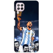 Чехлы для Huawei P40 Lite (Leo чемпион) (AlphaPrint) (Месси с кубком)