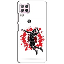 Чехлы с принтом Спортивная тематика для Huawei P40 Lite (Волейболист)