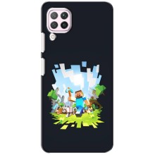 Чехол Майнкрафт на Huawei P40 Lite (AlphaPrint) Minecraft (персонажи Minecraft)