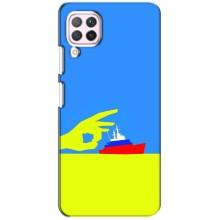 Чехол с принтом (Русский корабль...) для Хуавей П40 Лайт (AlphaPrint) – Щелбан кораблю