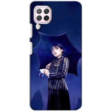 Чехлы Венсдей на Huawei P40 Lite Уэнсдей (AlphaPrint) (Уэнздей с зонтом)