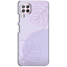Чехол цветочный дизайн для Huawei P40 Lite – Монстера фиолетовая