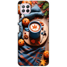 Чехол с уникальным дизайном «Осень с кофе» для Huawei P40 Lite – Кофе и тыквы