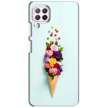 Чехлы с тематикой "ЦВЕТЫ" на Huawei P40 Lite (Цветок-мороженное)