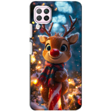 Яскравий чохол для Huawei P40 Lite з Зимові Оленята – Олень з шарфом