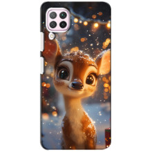 Яскравий чохол для Huawei P40 Lite з Зимові Оленята – Оленятко серед герлянд