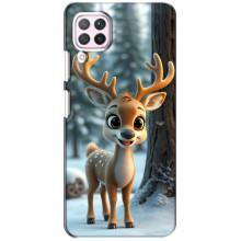 Яскравий чохол для Huawei P40 Lite з Зимові Оленята – Оленятко в лісі