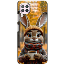 Печатный чехол «Зверята с кофе» для Huawei P40 Lite – Зайчик с кофе